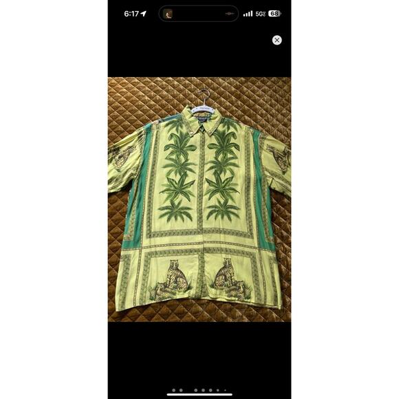 RARE Versace Tropical Jungle Print Tarzan - Picture 9 of 14